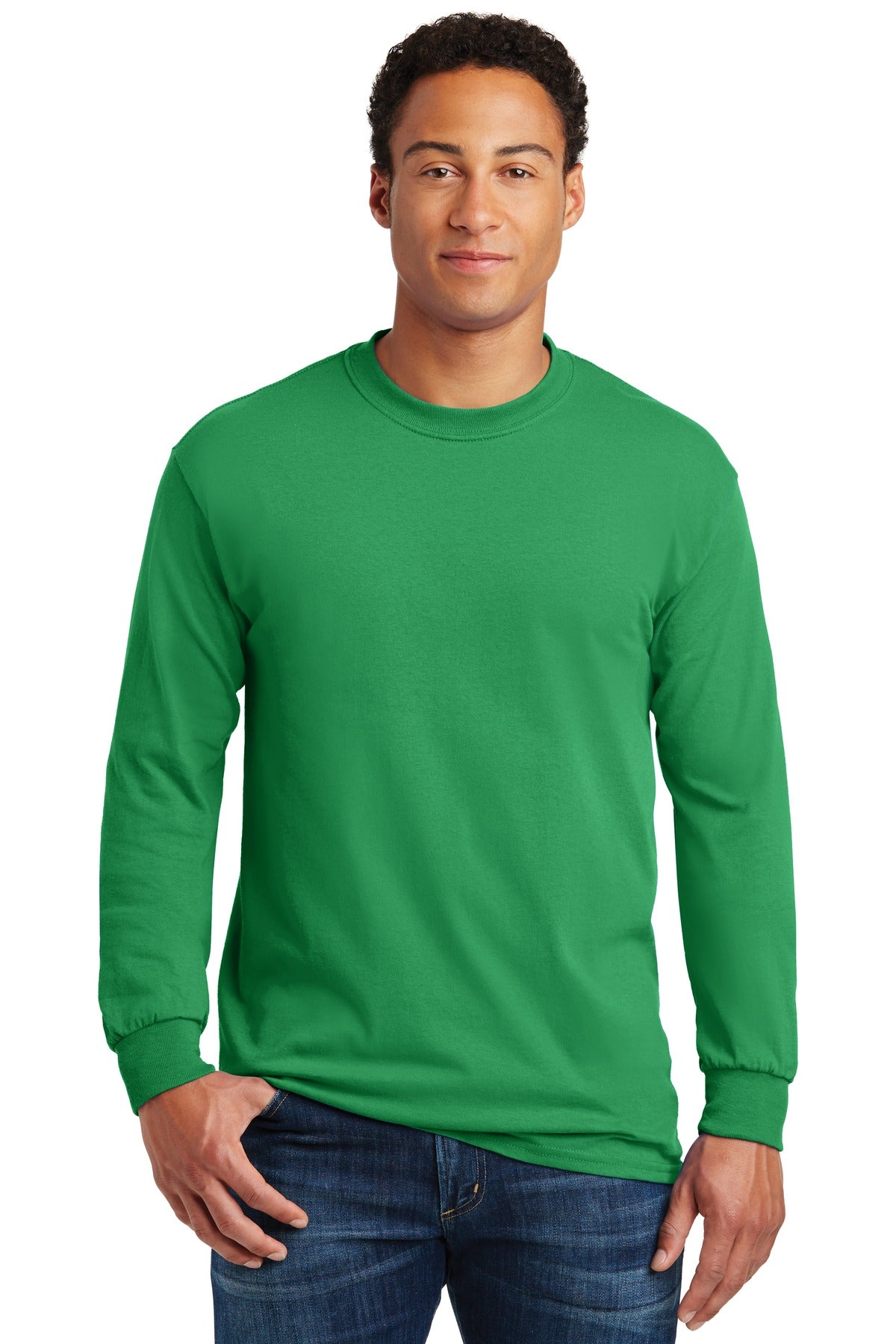 Heavy CottonTM 100% Cotton Long Sleeve T-Shirt. 5400