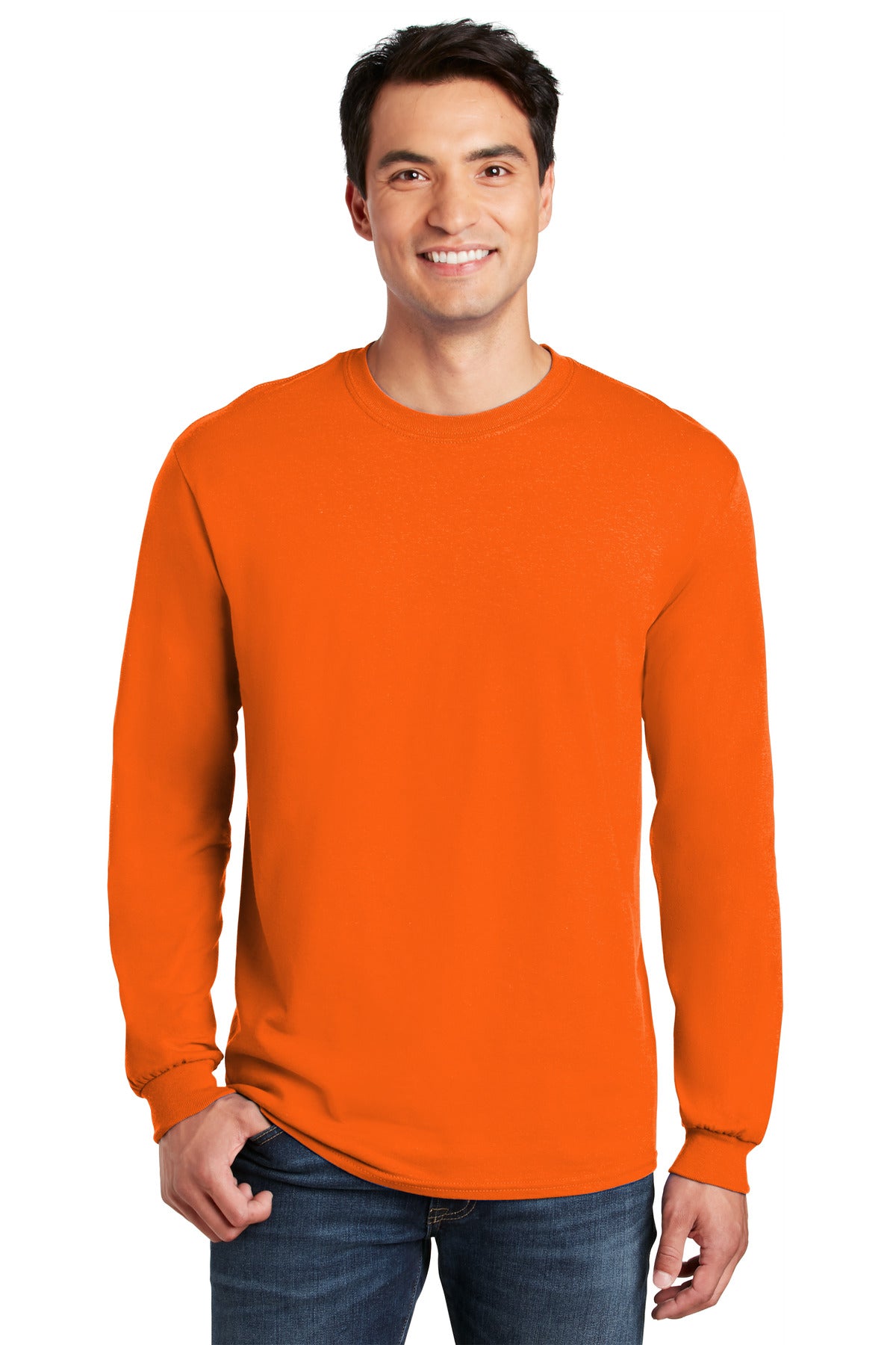 Heavy CottonTM 100% Cotton Long Sleeve T-Shirt. 5400