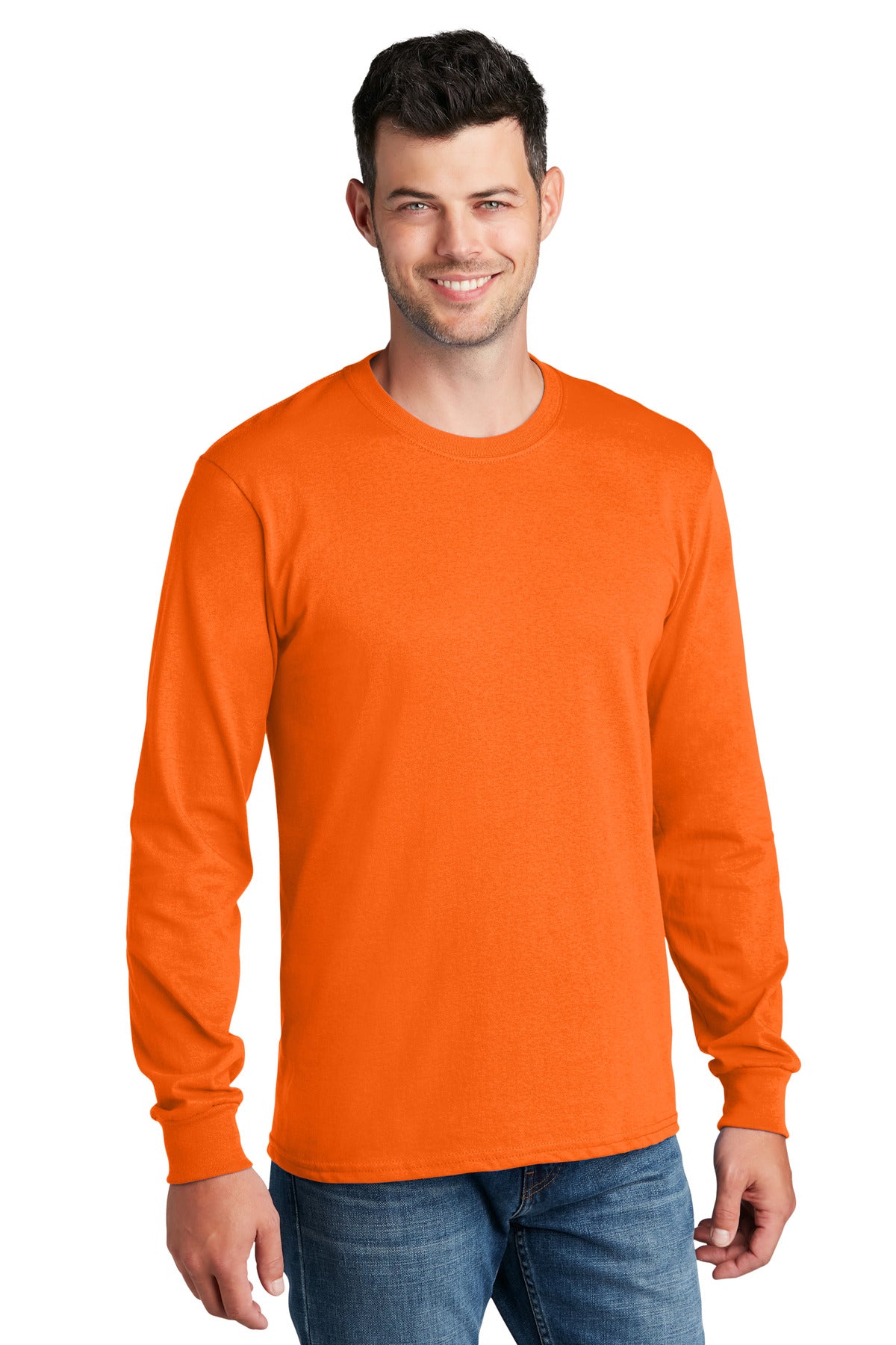 Port & Company® Long Sleeve Core Cotton Tee. PC54LS