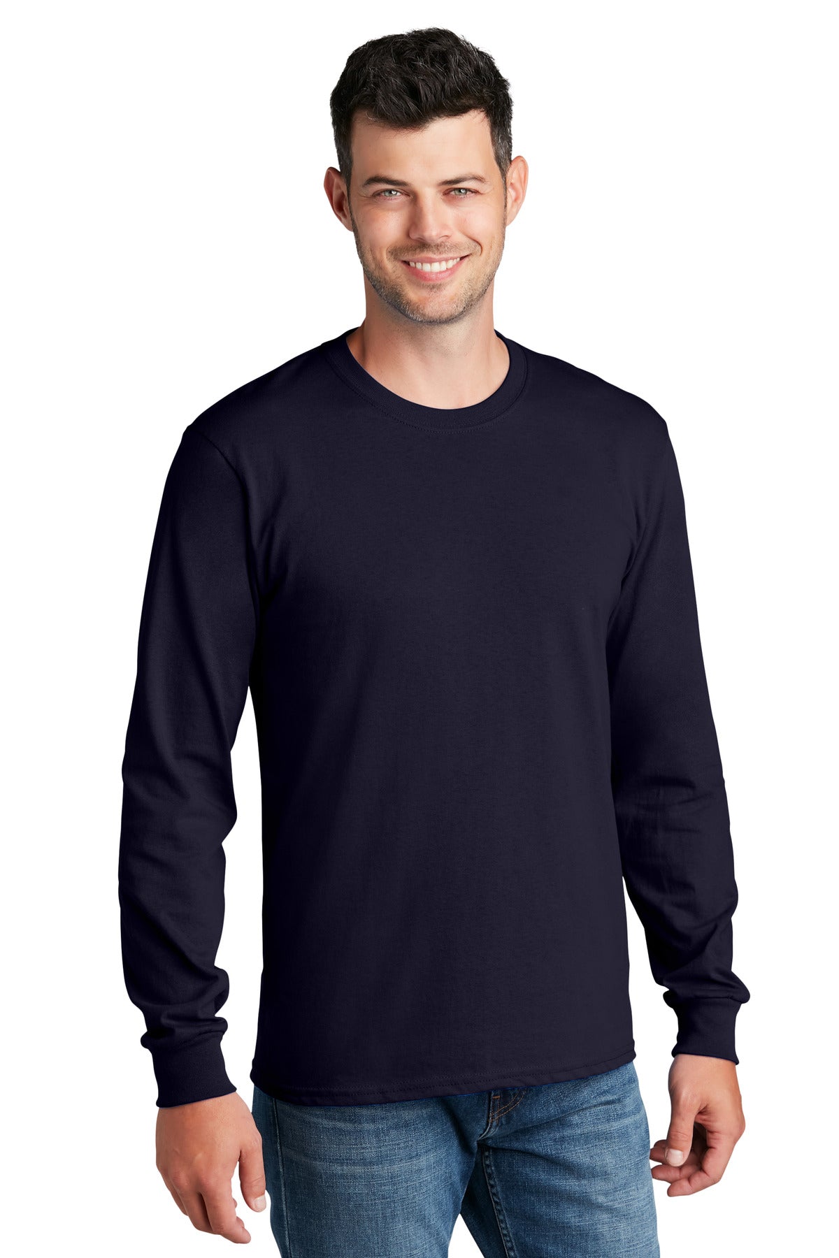 Port & Company® Long Sleeve Core Cotton Tee. PC54LS