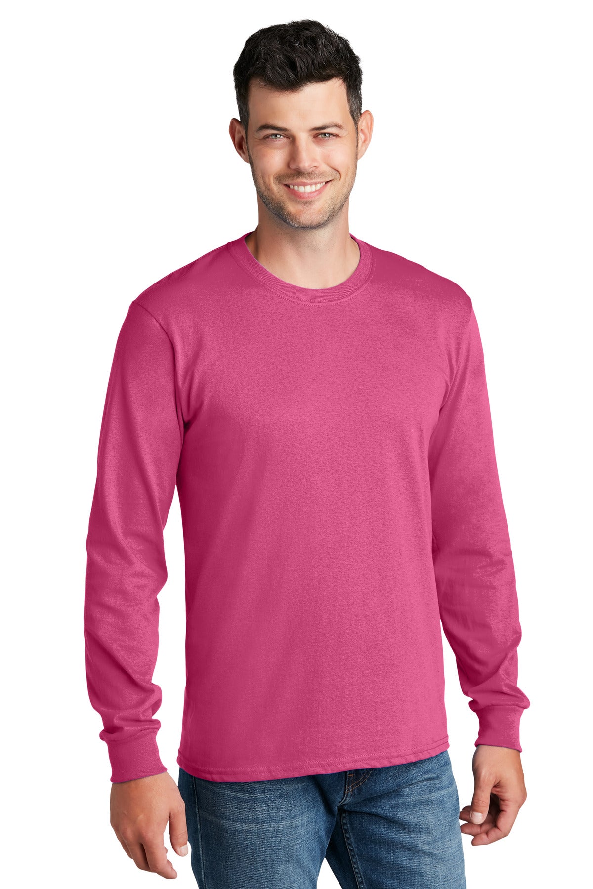 Port & Company® Long Sleeve Core Cotton Tee. PC54LS