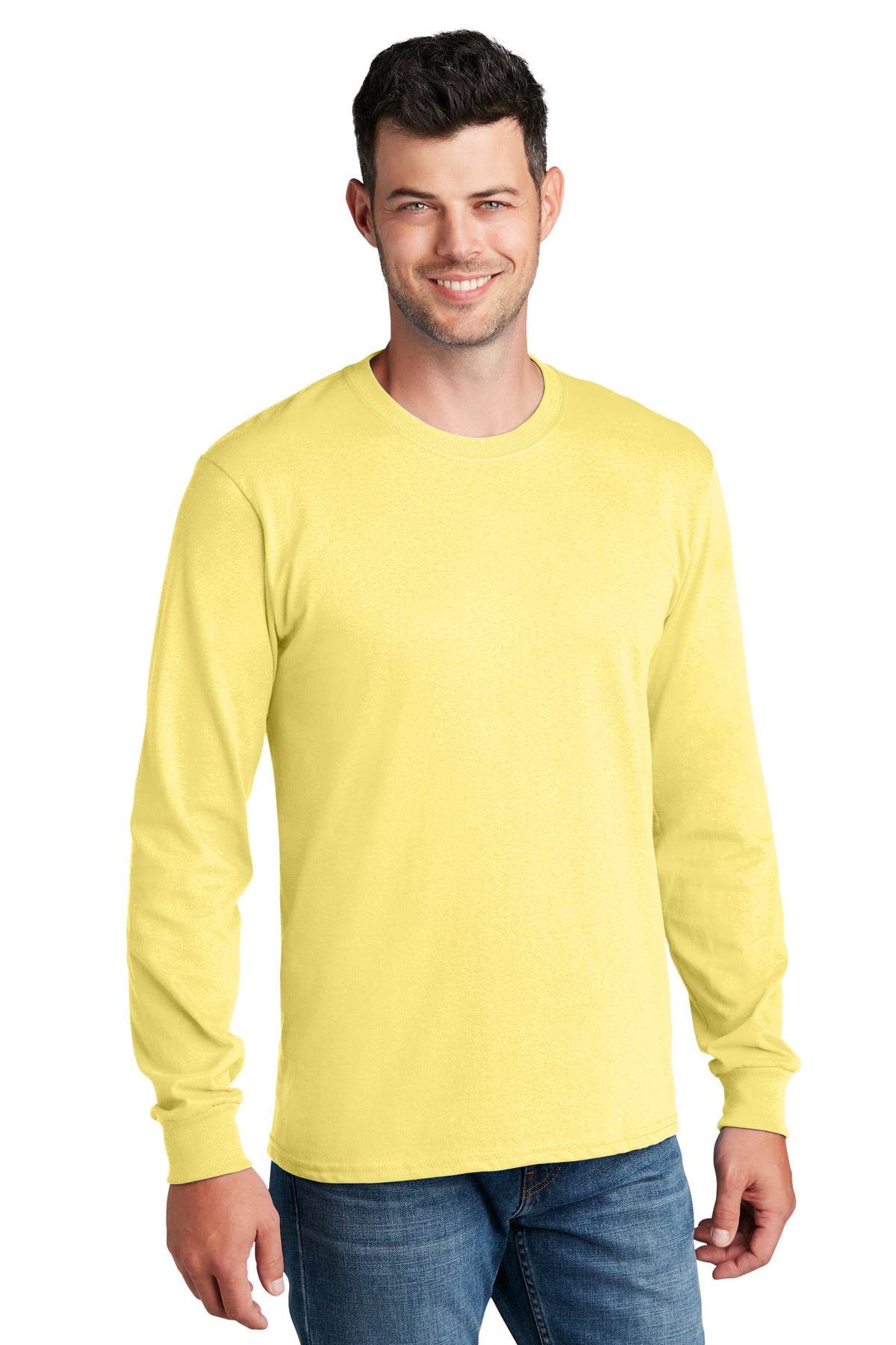 Port & Company® Long Sleeve Core Cotton Tee. PC54LS